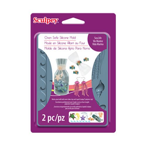 Moule en silicone Sculpey - Vie marine - Sculpey