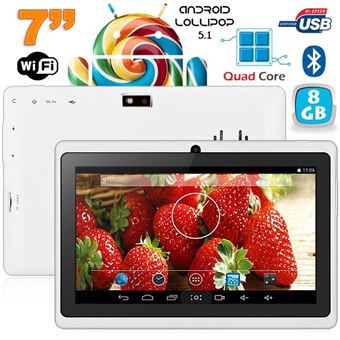 67€04 sur Tablette 7 Pouces Tactile Ips Quad Core Wifi Bluetooth Android  Micro SD 12Go Rose YONIS - Tablette tactile - Achat & prix