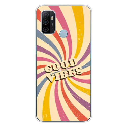 Coque en silicone imprimée compatible Oppo A53S Good vibes