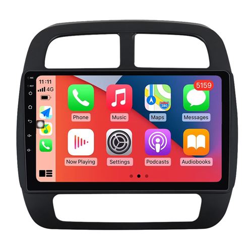 Autoradio Multimédia RoverOne Android CarPlay Android Auto GPS pour Renault KWID 2015 - 2019