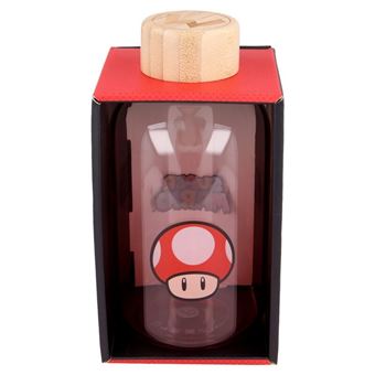 Bouteille en verre Super Mario Champignon