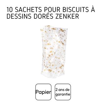 11% sur Lot de 10 sachets biscuits de noël doré Zenker ref 4346350