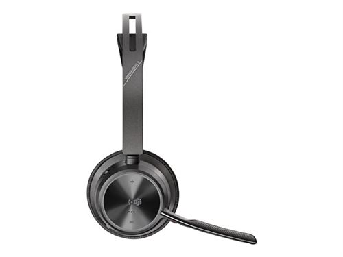 Poly Voyager Focus 2 - Micro-Casque - Sur-Oreille - Bluetooth - Sans Fil, Filaire - Suppresseur De Bruit Actif - Usb-A Via Adaptateur Bluetooth - Noir - Certifié Pour Microsoft Teams