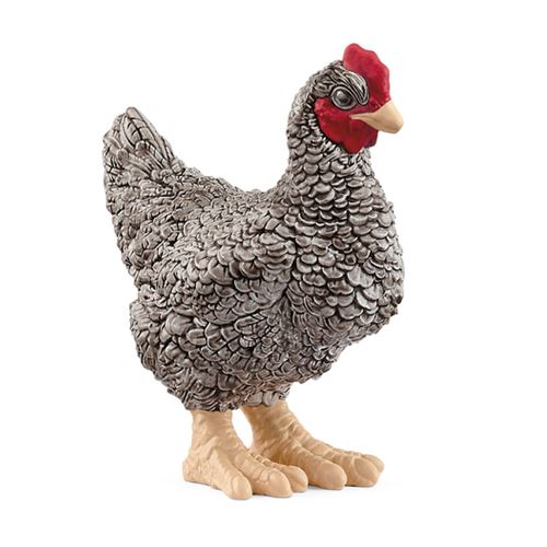 Non Communiqué Beige Poule Plymouth Rock 13997 Figurine Pour Enfant