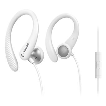 Philips TAA1105WT - Écouteurs avec micro - embout auriculaire - montage sur l'oreille - filaire - jack 3,5mm - blanc