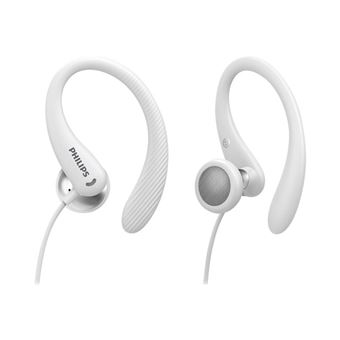 Philips TAA1105WT - Écouteurs avec micro - embout auriculaire - montage sur l'oreille - filaire - jack 3,5mm - blanc