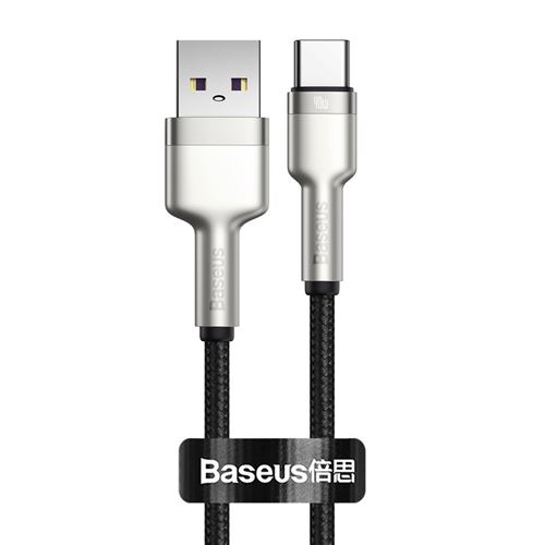Câbles BASEUS CATJK-01 USB vers Type-C 66W 0.25m Noir