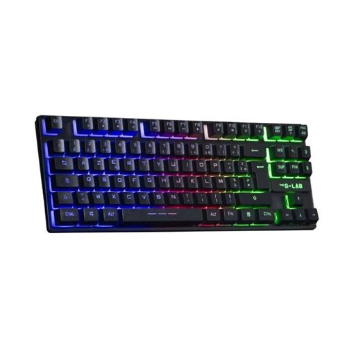 Clavier Gamer - The G-Lab - Keyz Caesium Tkl Wireless - Sans Fil - Azerty - Noir