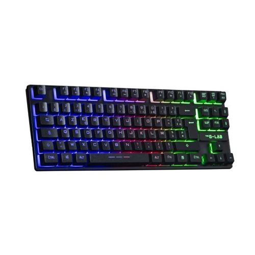 Non Communiqué Noir Clavier Gamer - The G-Lab - Keyz Caesium Tkl Wireless - Sans Fil - Azerty