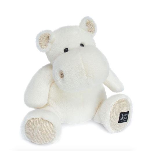 Peluche hippopotame - 40CM Blanc Histoire d'ours