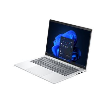 HP EliteBook 8 G1i Notebook AI - Conception de charnière à 174 degrés - Intel Core Ultra 5 - 225U / jusqu'à 4.8 GHz - Win 11 Pro - Intel Graphics - 16 Go RAM - 512 Go SSD NVMe - 14" IPS 1920 x 1200 - Wi-Fi 7, Bluetooth - aluminium argent glacier - cla