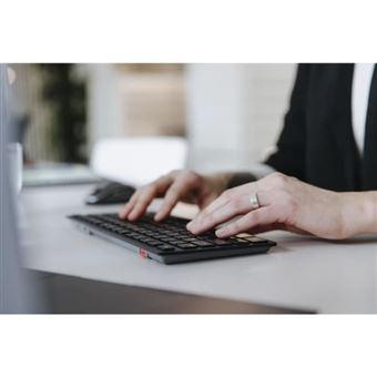 CHERRY KW 9200 MINI - Clavier - sans fil - 2.4 GHz, Bluetooth 5.0 - AZERTY - Français - commutateur : CHERRY SX - noir