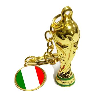 Porte-Clés Miniature En Forme De Trophée De Football / Coupe Du Monde - En Alliage De Zinc - Cadeau Pour Amateur De Foot