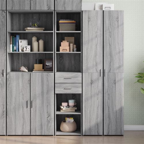 Vidaxl Gris Buffet Haut - Sonoma - Image 3