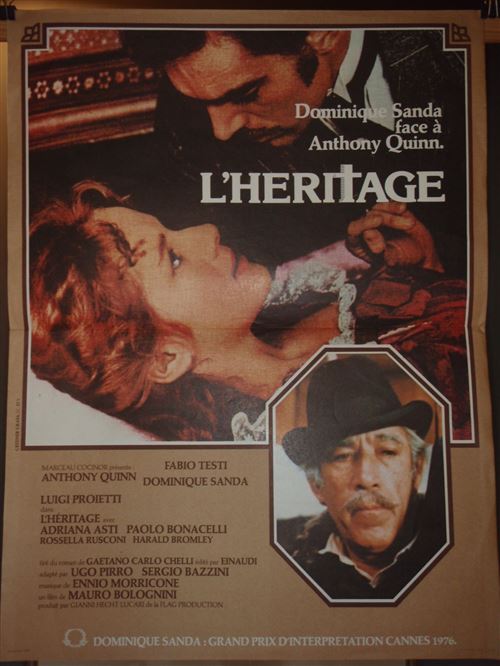 Affiche de Cinéma Originale - L'héritage - 1976 - Anthony Quinn - 116x158cm