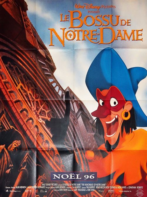 Le Bossu de Notre-Dame - 1996 - Walt Disney - 116x158cm - Affiche de cinéma originale pliée