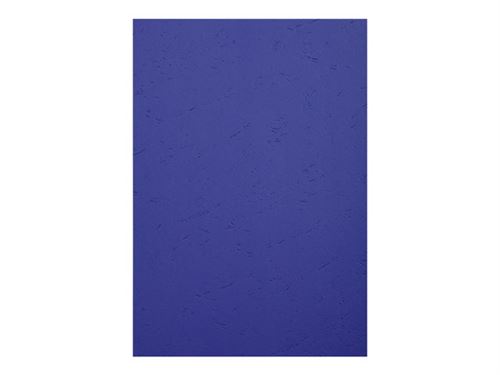 Exacompta - Cuir recyclé - A4 (210 x 297 mm) - bleu foncé - 270 g/m² - 100 unités couverture à reliure