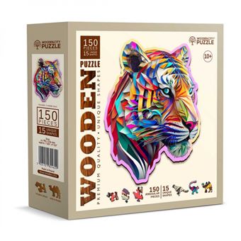 Puzzle bois - wooden city - tigre m (150 pcs)