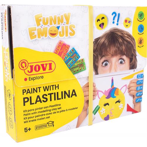 Kit peinture pour pâte à modeler Jovi funny emojis