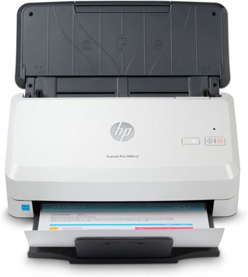 HP Scanjet Pro 2000 s2 Sheet-feed - Scanner de documents - Recto-verso - 216 x 3100 mm - 600 dpi x 600 dpi - jusqu'à 35 ppm (mono) - Chargeur automatique de documents (50 feuilles) - jusqu'à 3500 pages par jour - USB 3.0
