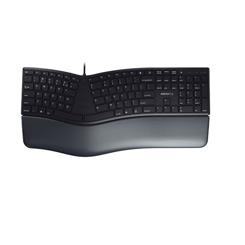 Non Communiqué Noir Cherry Kc 4500 Ergo - Clavier - Usb - Qwerty - Anglais