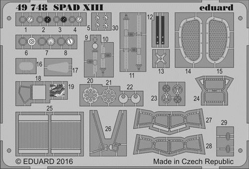 Spad Xiii For Revell - 1:48e - Eduard Accessories