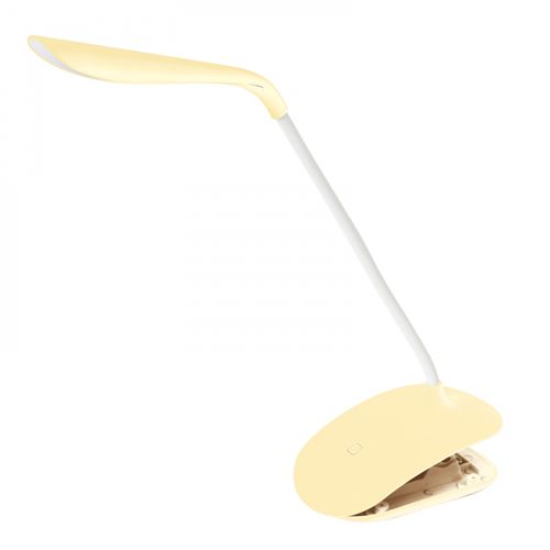 Lampe de bureau LED Lampe de table Lampe à pince flexible avec variateur tactile (jaune)