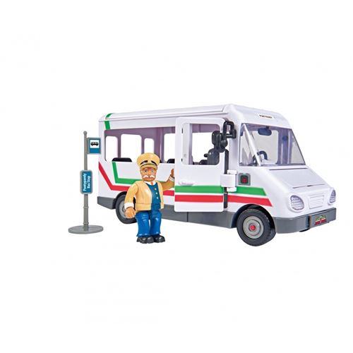 Simba Toys 109251073 - Sam le pompier - Le bus de Trevor avec figurine