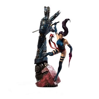 Statue Vinyle Psylocke – X-Men MiniCo – Iron Studios – Édition Noir, Design Toy Art, Diorama Sentinel – Collection Marvel 1990