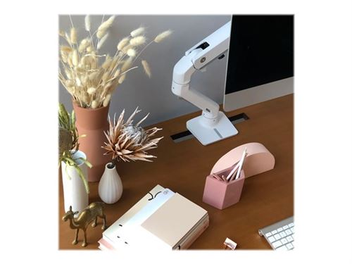 Ergotron HX - Kit de montage (bras pour moniteur) - pour moniteur - blanc - Taille d'écran : up to 49" - ordinateur de bureau