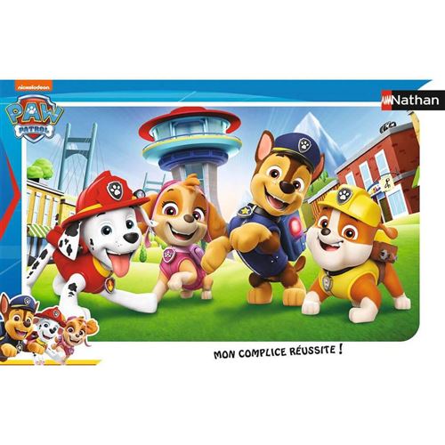 Puzzle Cadre 15 pièces :  Les chiots de la Pat'Patrouille (Paw Patrol) Nathan