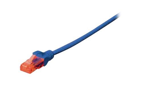Ewent - Cordon de raccordement - RJ-45 (M) pour RJ-45 (M) - 5 m - UTP - CAT 6 - moulé, sans crochet - bleu