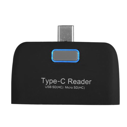 Lecteur Carte Mémoire Tf Alliage Aluminium Type C Adaptateur Concentrateur Usb Otg Tablette De Téléphone Macbook