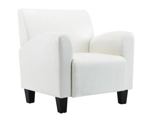vidaXL Chaise Blanc Similicuir