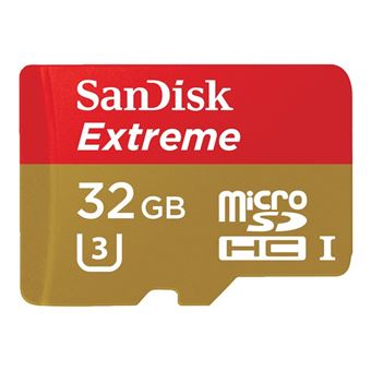 SanDisk Extreme - carte mémoire flash - 32 Go - microSDHC UHS-I - 1