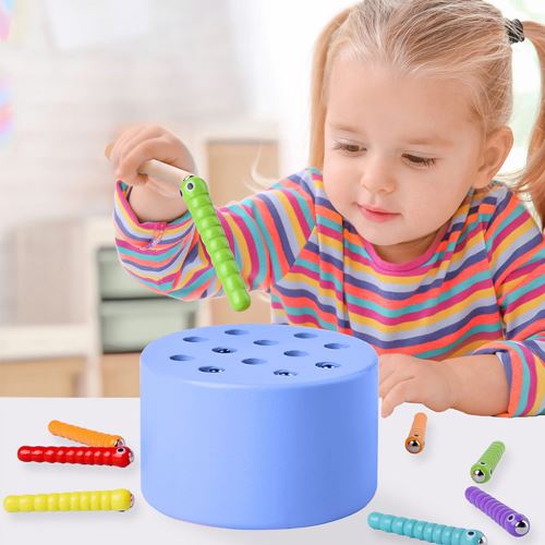 Catch bois Insectes Jeu Jouet magnétique Développer enfants coordination œil-main Pealer8498