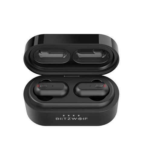 Ecouteurs sans fil Blitzwolf BW-FYE7 avec boîte de chargement portable Bluetooth 5.0 Noir