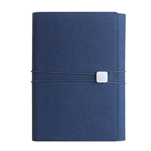 A5 Business Office Book MultiFunction Loose-leaf Student Notebook Retro bleu marin