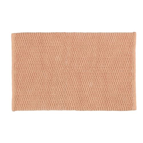 Tapis de salle de bain en coton Mona - L. 50 x l. 80 cm - Taupe