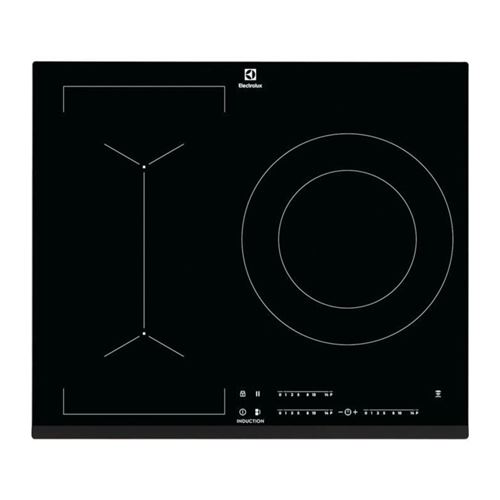 ELECTROLUX LIV633 - Table de cuisson induction - 3 zones - 7350 W - L 59 x P 52 cm - Revetement verre - Noir