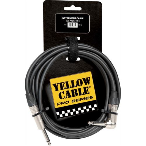 Yellow Cable PROG73D-C - Câble Jack coudé/Jack Neutrik 3m
