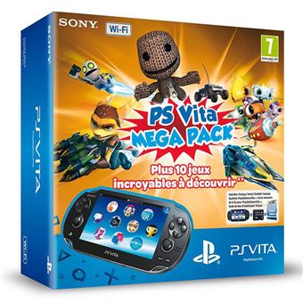 Console Sony PS Vita WiFi 10 jeux à télécharger carte mémoire