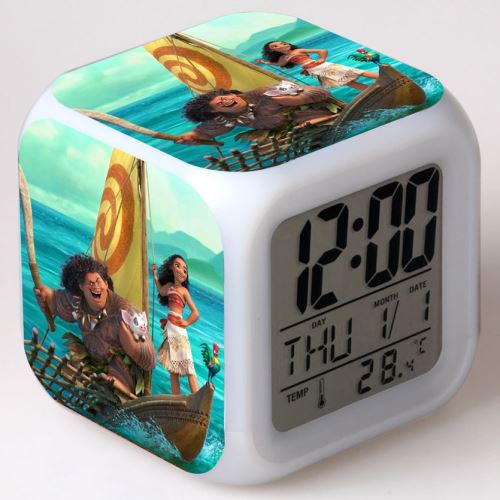 Stack Multicolore Réveil Enfant Led Multifonctionnel Coloré - Moana #8