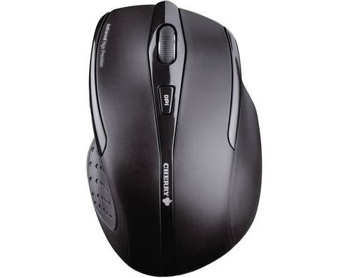 CHERRY MW 3000 - Muis - rechtshandig - infrarood - 5 knoppen - draadloos - 2.4 GHz - USB draadloze ontvanger - zwart