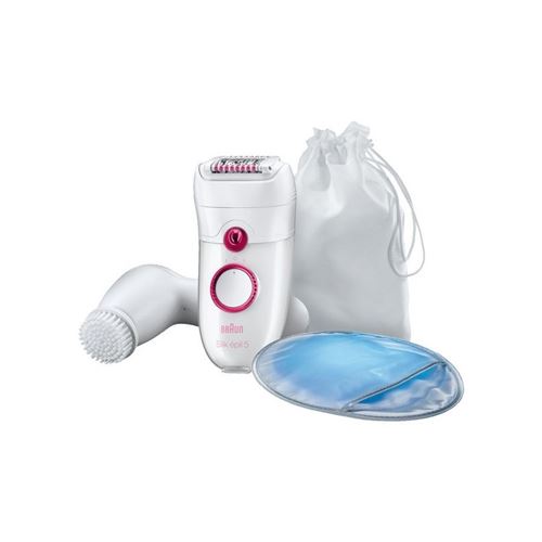 Braun Silk-épil 5 5-329 Legs + Brush for face - epilator - framboos/wit