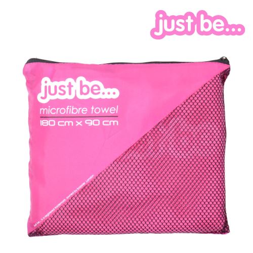 en microfibre de voyage Plage Serviette de bain Sports Camping Gym léger - Rose