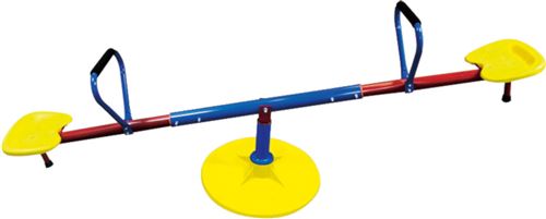 Paradiso Toys balançoire pivotante à 360 degrés 180 cm bleu/rouge/jaune