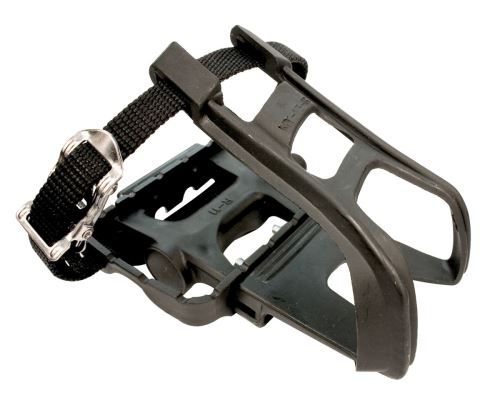 Pince-orteils / courroie noire ETC MTB Pedals Inc
