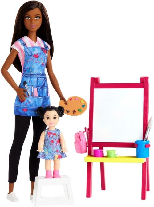 Barbie poupée You can be anythingadolescente : professeur d'art 30 cm