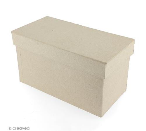 Boîte rectangulaire 18 x 8,5 cm à décorer